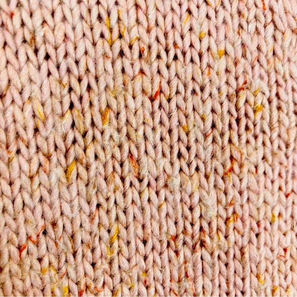 Madewell Beresford wool blend powder pink toned wrap front sweater. Size Large - Picture 7 of 9